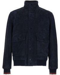 Gucci - Leather Jacket With Buttons - Lyst