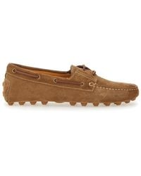 Tod's - Light Walnut Leather Driving Moccasin Made - Lyst
