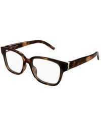 Saint Laurent - Sl M150 003 Optical Frames Acetate Transparent Squared - Lyst