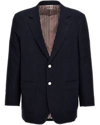 Thom Browne - Single-Breasted Seersucker Blazer - Lyst