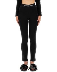 Rabanne - Pants With Logo - Lyst