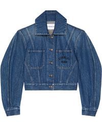 Givenchy - Cropped Denim Jacket - Lyst