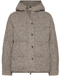Brunello Cucinelli - Reversible Virgin Wool And Silk Down Jacket With Hood - Lyst