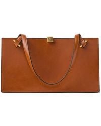 Versace - Severine Leather Tote Bag - Lyst