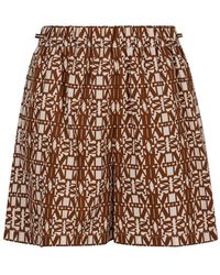 Max Mara - Monogram 'Taiga' Shorts - Lyst