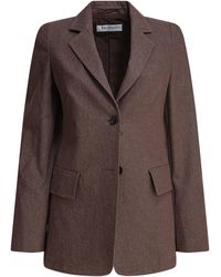 Max Mara - Denim-Effect Cotton Blazer - Lyst