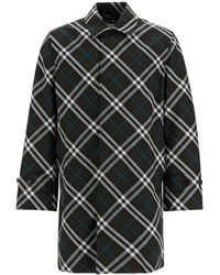 Burberry - Ered\N\N'Checkered Nylon Car Coat - Lyst
