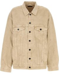 Balenciaga - Denim Jacket With 'Vintage' Effect - Lyst