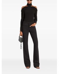 Courreges - High-Neck Top With Cold-Shoulder Design - Lyst