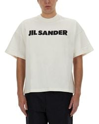 Jil Sander - T-Shirt Con Stampa - Lyst