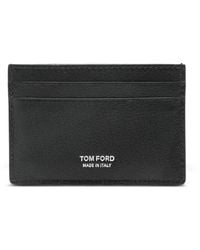 Tom Ford - Logo-Print Leather Cardholder Accessories - Lyst