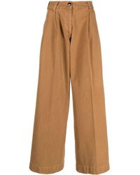 Gabriele Pasini - Wide Leg Cotton Trousers - Lyst