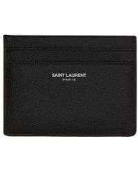 Saint Laurent - Ysl Monogram Credit Card Case - Lyst