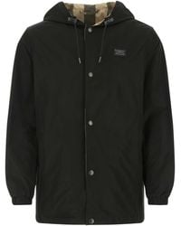 Burberry - Reversible Check Hooded Jacket - Lyst