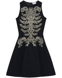 McQueen - Jacq Vlm Mini Dress - Lyst
