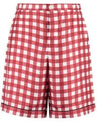 Prada - Stylish Vichy Trousers For - Lyst