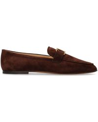 Tod's - Tone Slip-On Flat Shoes - Lyst