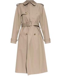 McQueen - Belted Trench Coat - Lyst