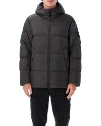 Stone Island - Crinkle Bomber Jacket - Lyst