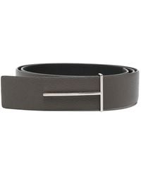 Tom Ford - Smoke And Calf Leather Belt - Lyst