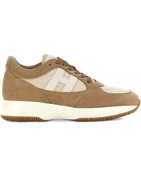 Hogan - Interactive Suede And Fabric Sneakers - Lyst
