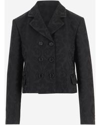 Chloé - Double-Breasted Wool Blend Jacket - Lyst