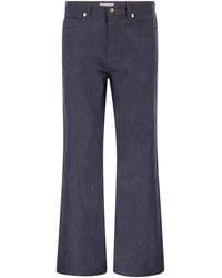 A.P.C. - Cotton Denim Flared-Leg Jeans - Lyst