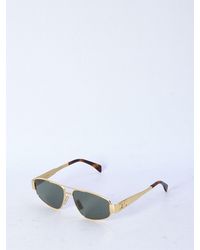 Celine - Signature Metal Aviator Sunglasses - Lyst