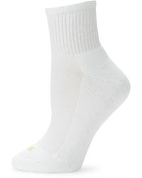 Hue 6-pair Crew Socks - White