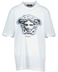 Versace - Jersey Greca Medusa Print T-Shirt - Lyst