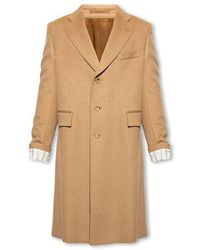 Gucci - Camel Wool Coat - Lyst