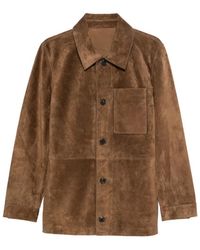 Yves Salomon - Buttoned Suede Jacket - Lyst