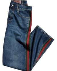 Gucci - Side Stripe Denim Jeans - Lyst