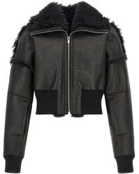 Rick Owens - Lamb Fur Leather Jacket Clothing - Lyst