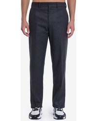 Fendi - Dark Stretch Cashmere Pant - Lyst