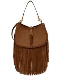 Etro - Shoulder Bag 'Pony Suede Bag' With Leather Details - Lyst