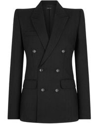Tom Ford - Silk And Wool Twill "Wallis" Double Breasted Jacket - Lyst