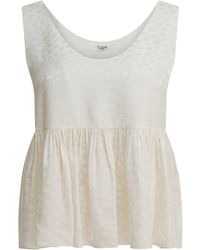 Chloé - Silk Peplum Top - Lyst
