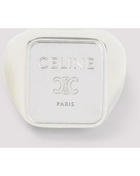 Celine - Square Signet Ring - Lyst
