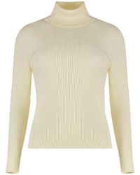 Celine - High-Neck Wool Top - Lyst