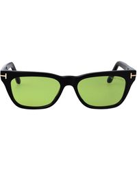 Tom Ford - Nero Lucido Verde Acetate Sunglasses - Lyst