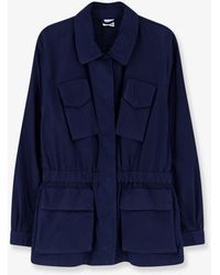Aspesi - Cotton Jacket With Lived Effect - Lyst