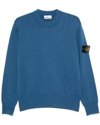 Stone Island - Compass Logo Patch Sweater - Lyst