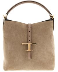 Tod's - 'T Timeless' Mini Bucket Bag - Lyst