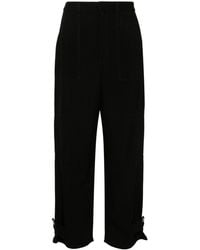 Loewe - Linen Blend Cargo Trousers - Lyst