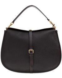Etro - Buckle-Fastening Extra-Large Leather Shoulder Bag - Lyst
