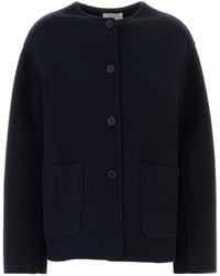 The Row - Midnight Wool Blend Quintus Jacket - Lyst