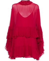 Chloé - Silk Dress - Lyst