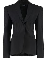 Mugler - Single-Breasted One Button Jacket - Lyst
