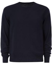 Kiton - Long-Sleeved Wool Crew Neck Jumper - Lyst
